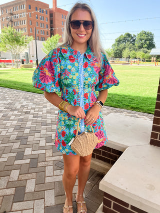 karlie dress Palm Beach Maxi Splurge Montgomery crafted from full high Tropical Button Shirt Dress- Karlie