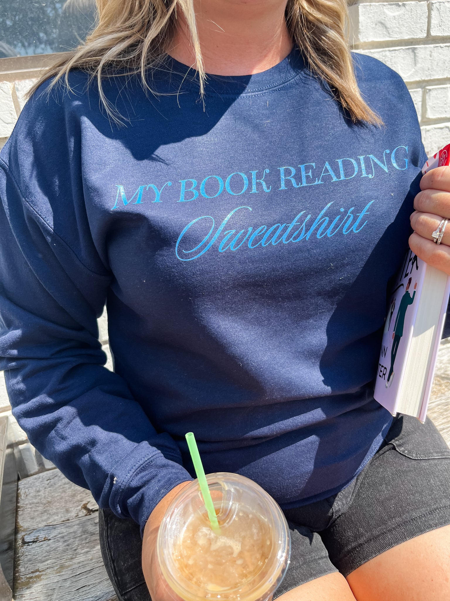 Book Reading Sweatshirt-K. Ellis Boutique