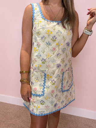 Sky Bloom Pocket Dress-Mini Dress-K. Ellis Boutique