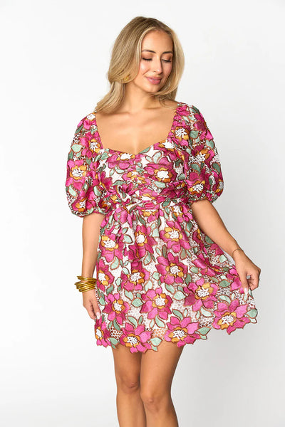 BUDDYLOVE REYNA PUFF SLEEVE MINI DRESS - TOO GLAM-K. Ellis Boutique