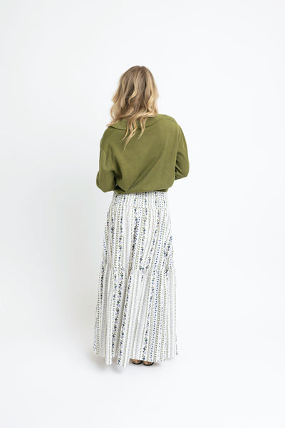 French Floral Tier Maxi Skirt- Karlie-K. Ellis Boutique