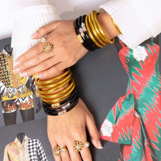 Three Kings All Weather Bangles® (AWB®) - Black-Bracelet-K. Ellis Boutique