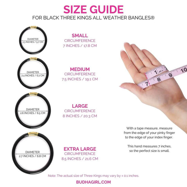 Three Kings All Weather Bangles® (AWB®) - Black-K. Ellis Boutique