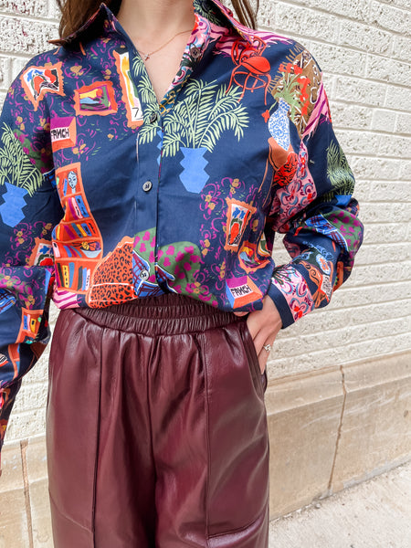 FRNCH- Sartre Shirt- Salon Nuit-K. Ellis Boutique