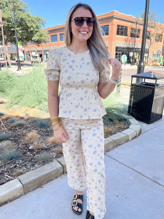 Willow Floral Top-Short Sleeve Top-K. Ellis Boutique