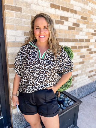 High Waist Pleated Pintuck Shorts- Black-K. Ellis Boutique