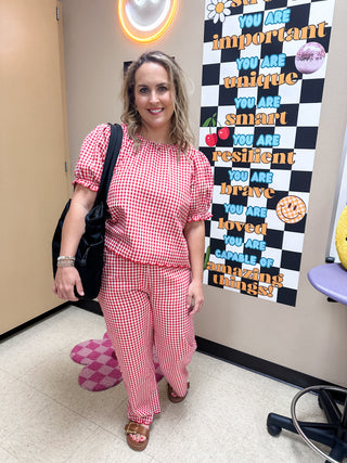 Shirley Gingham Set-Set-K. Ellis Boutique