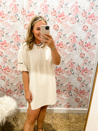 Washed Raglan Tunic- Oak-Mini Dress-K. Ellis Boutique