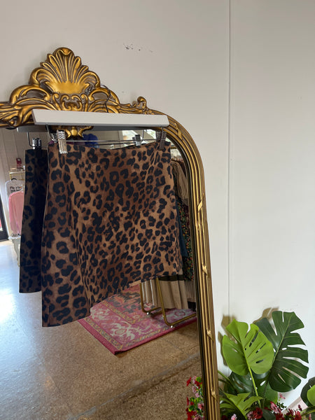 Lucy Paris- Sicily Mini Skirt- Leopard-K. Ellis Boutique