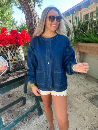 Hudson Denim Jacket-Jacket-K. Ellis Boutique