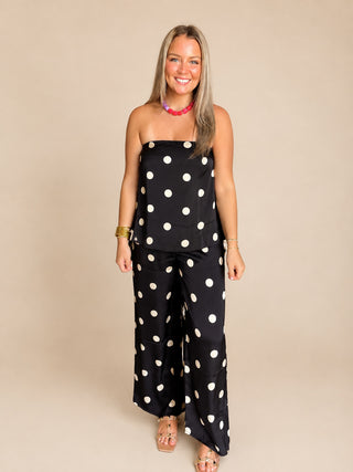 Black & White Polka Dot Pant Set-Set-K. Ellis Boutique