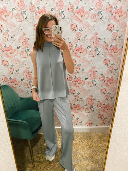 Buttery Soft Modal Set-Gray Blue-K. Ellis Boutique