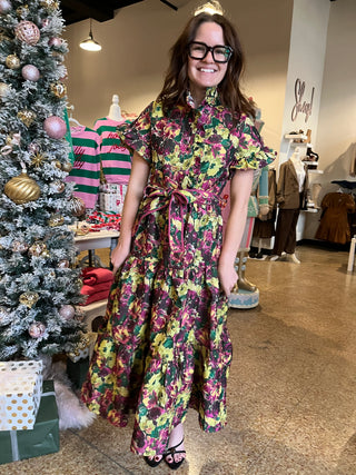Sincerely Ours Floral Lena Dress-Midi/Maxi Dress-K. Ellis Boutique