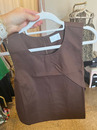 Scoop Neck Denim Tank- Karlie-Sleeveless Top-K. Ellis Boutique