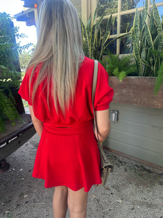 Varsity Weekend Set- Red-Set-K. Ellis Boutique