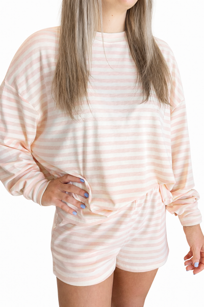 Sarah Long Sleeve Set- Light Pink-K. Ellis Boutique