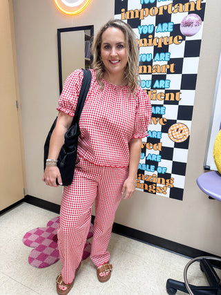 Shirley Gingham Set-Set-K. Ellis Boutique