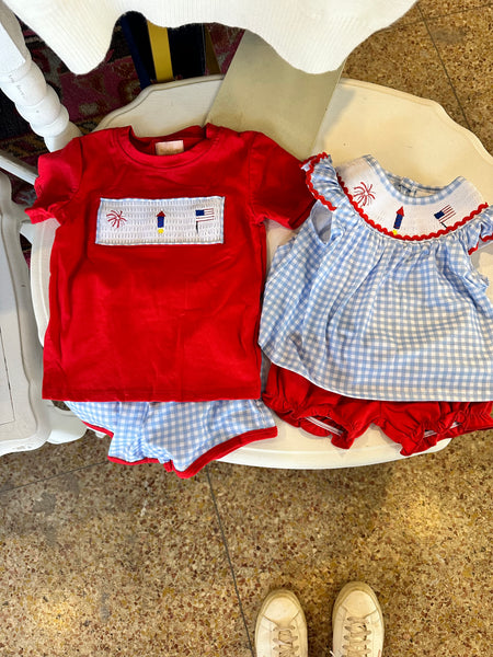 American Firework Boys Outfit - 2 piece set-K. Ellis Boutique