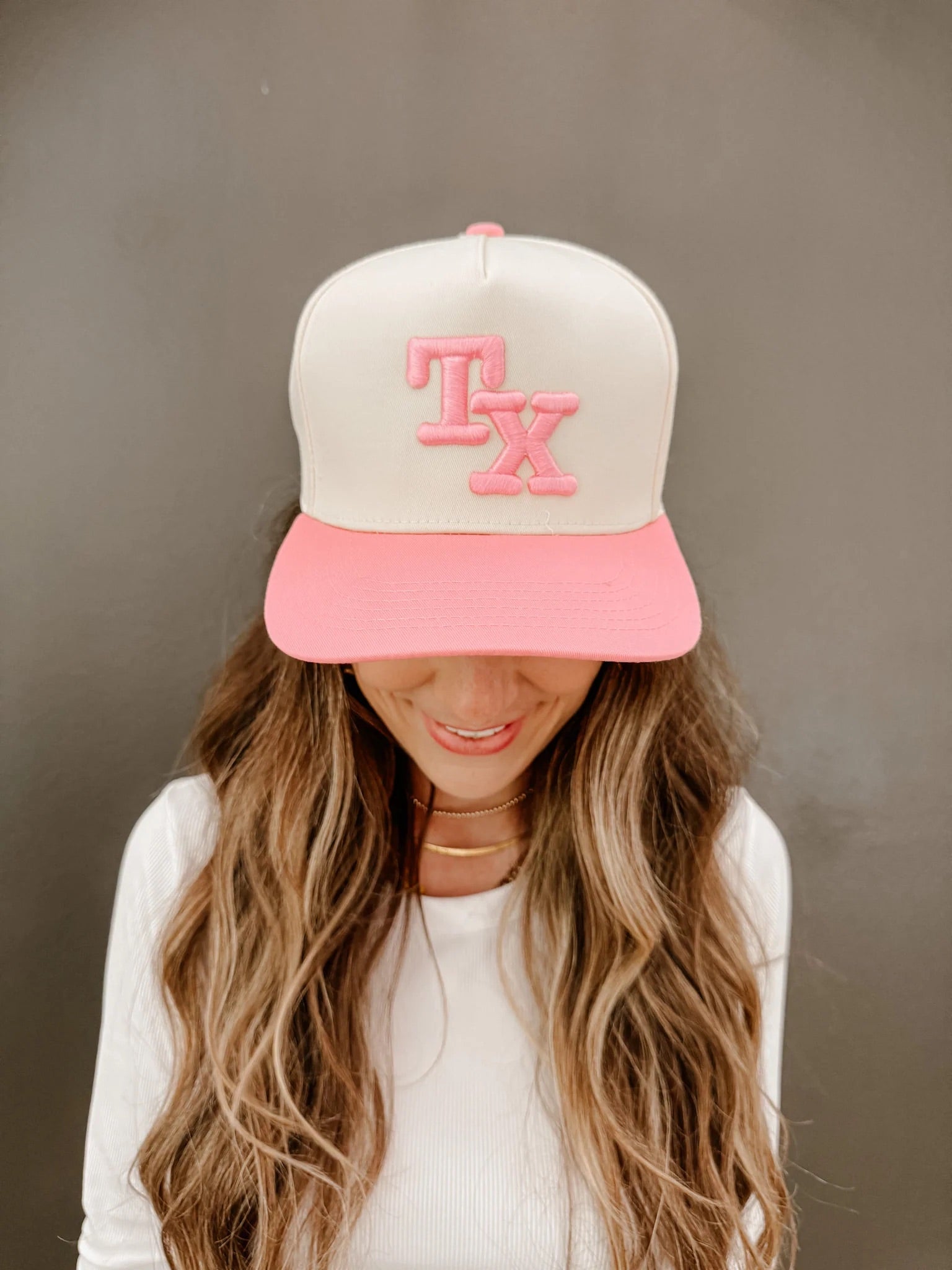 TX CANVAS CAP- PINK-K. Ellis Boutique