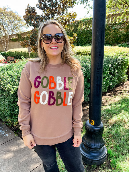 Gobble Gobble Sweatshirt-K. Ellis Boutique