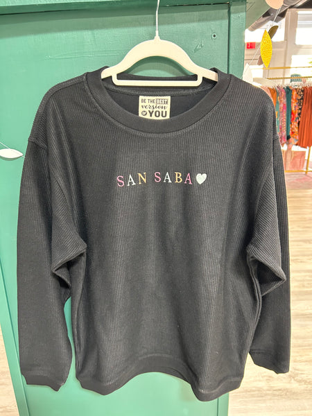 San Saba Corded Sweatshirt-K. Ellis Boutique