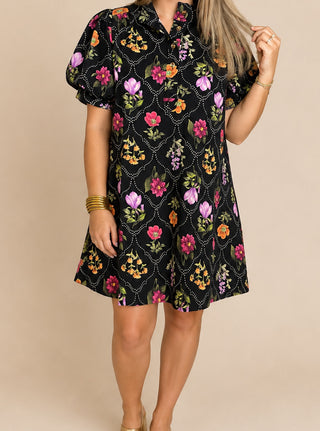 Noir Bloom Dress