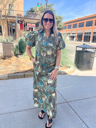 Woodland Bloom Dress-Midi/Maxi Dress-K. Ellis Boutique