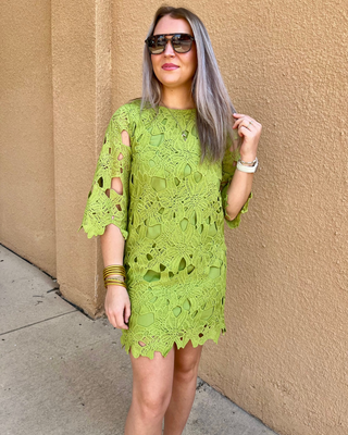 Sage Garden Dress-Mini Dress-K. Ellis Boutique
