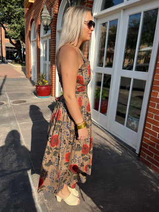 Autumn Garden Midi Dress-Midi/Maxi Dress-K. Ellis Boutique