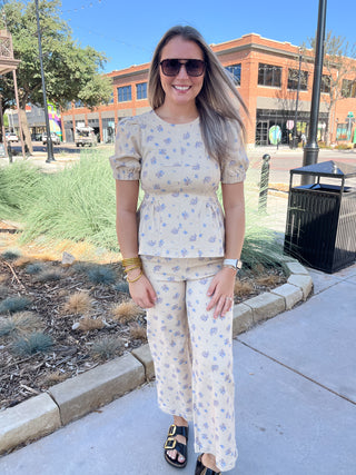 Willow Floral Top-Short Sleeve Top-K. Ellis Boutique