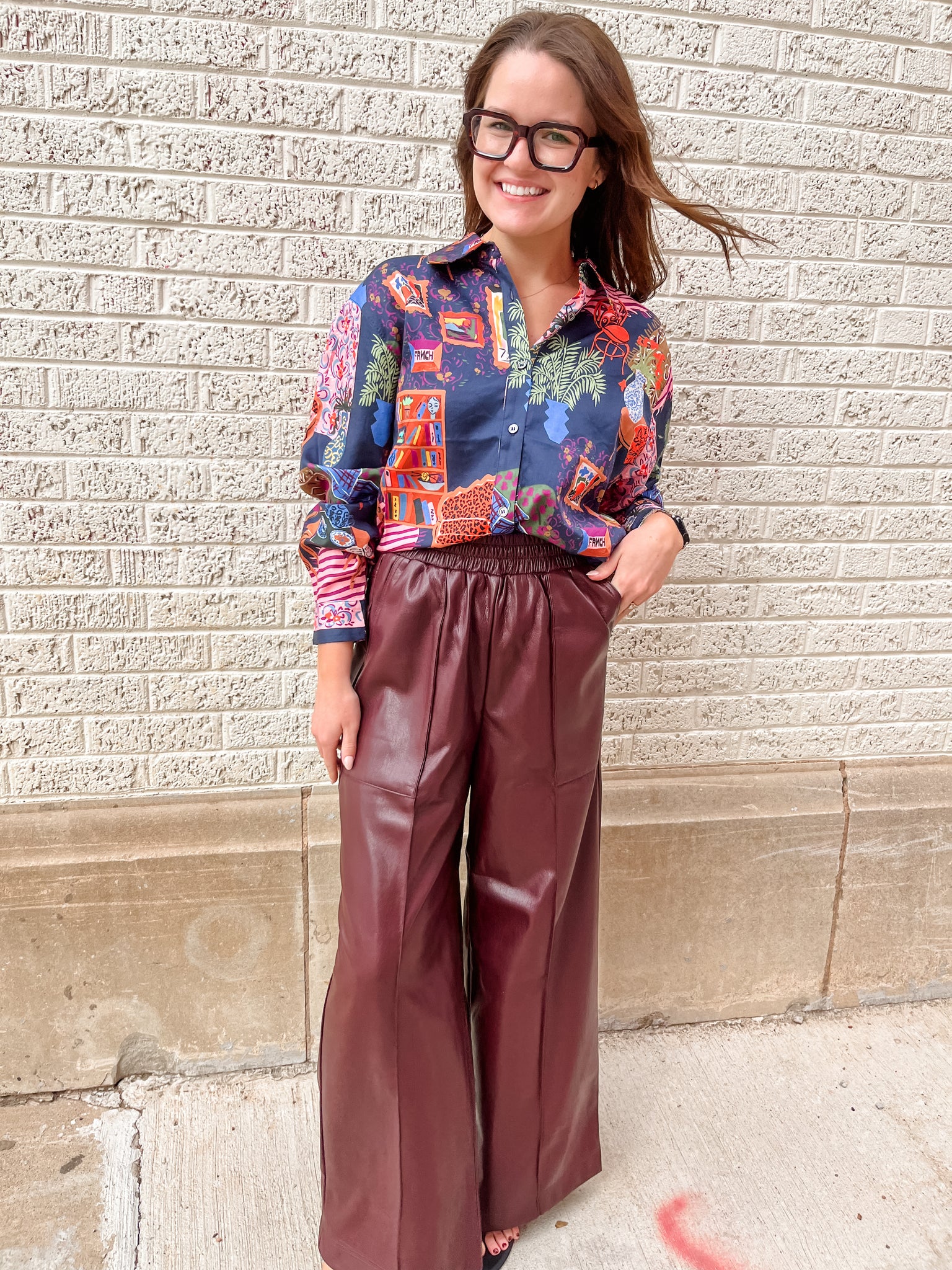 FRNCH- Michaux Bordeaux Pant-K. Ellis Boutique