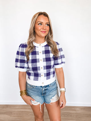 Purple Reign Cardigan-Short Sleeve Top-K. Ellis Boutique