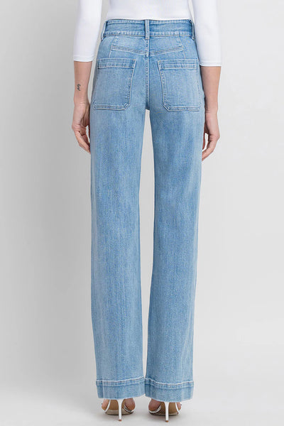 Flying Monkey 90's Vintage Super High Rise Flare Jeans-K. Ellis Boutique