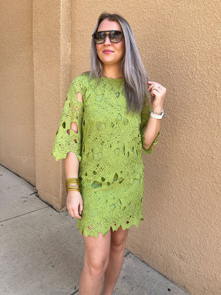 Sage Garden Dress-Mini Dress-K. Ellis Boutique