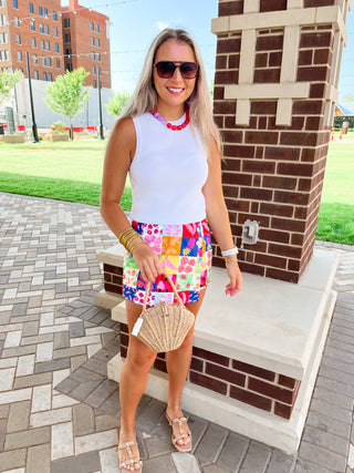Fruit Quilt Wrap Skort- Karlie-Shorts & SKirts-K. Ellis Boutique