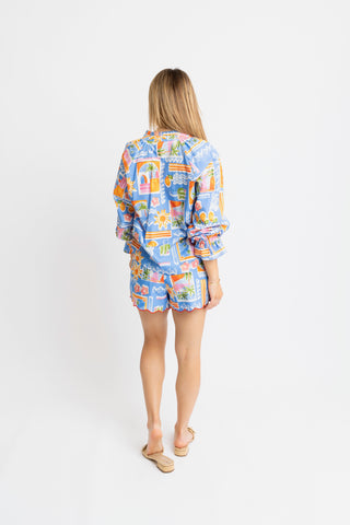 Santorini Vneck Long Sleeve Top- Karlie-K. Ellis Boutique