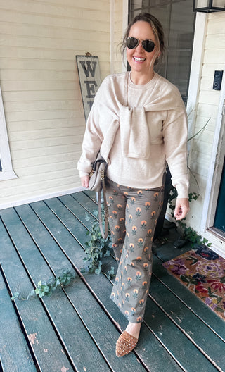 The Stacy Faux Sweater Detail - Light Beige-K. Ellis Boutique