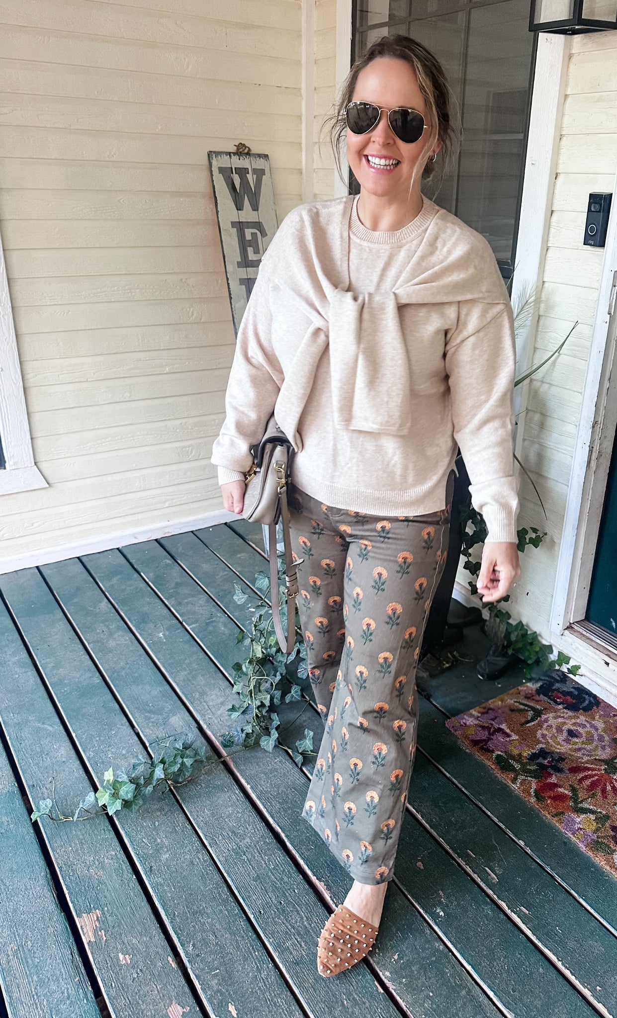 The Stacy Faux Sweater Detail - Light Beige-K. Ellis Boutique