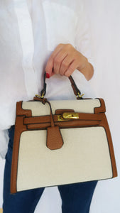 Canvas Tess Bag - Saddle-K. Ellis Boutique