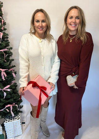 Valeriane Bordeaux Dress - FRNCH-Midi/Maxi Dress-K. Ellis Boutique