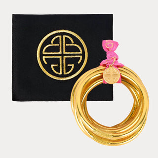 Gold All Weather Bangles® (Set of 6) - Serenity Prayer-Bracelet-K. Ellis Boutique