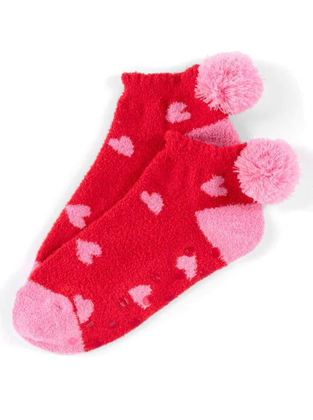 Heart Home Socks - Red-K. Ellis Boutique