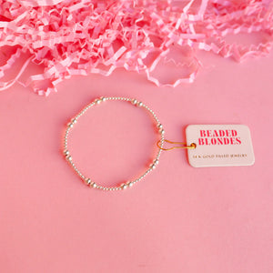 Beaded Blondes Leah Bracelet- Silver-K. Ellis Boutique