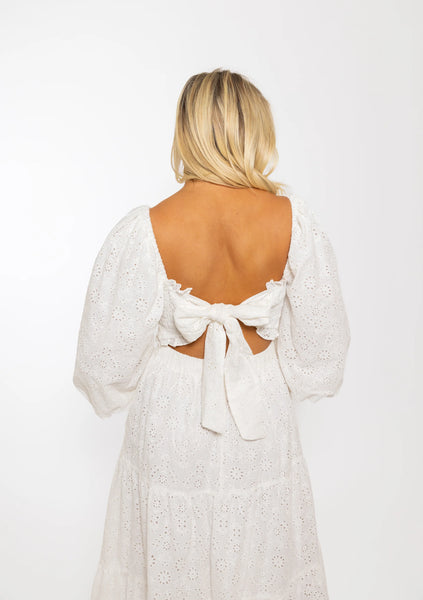 Karlie Eyelit Tiered Maxi Dress-K. Ellis Boutique