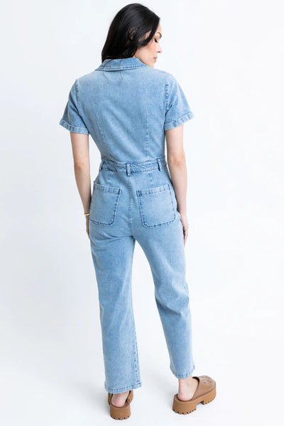 Denim Utility Jumpsuit- Karlie-K. Ellis Boutique