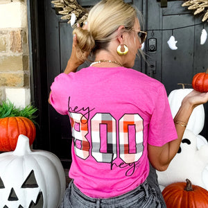 Hey Boo Hey Tee- Pink-K. Ellis Boutique