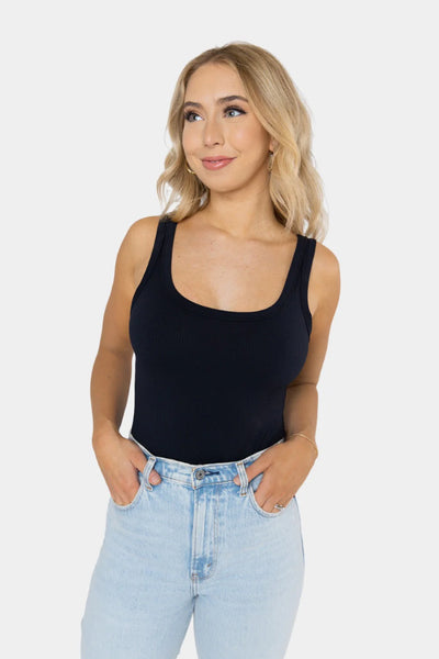 BUDDYLOVE SAWYER SCOOP NECK BODYSUIT - PITCH BLACK-K. Ellis Boutique