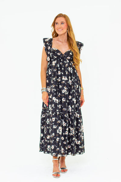 BUDDYLOVE LILLY SWEETHEART NECKLINE MAXI DRESS - FLOWER BASKET-K. Ellis Boutique