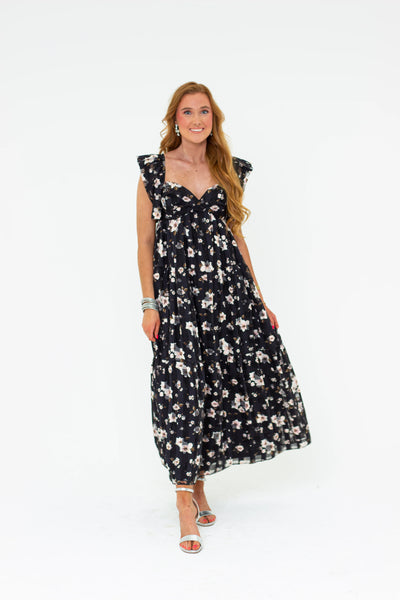 BUDDYLOVE LILLY SWEETHEART NECKLINE MAXI DRESS - FLOWER BASKET-K. Ellis Boutique