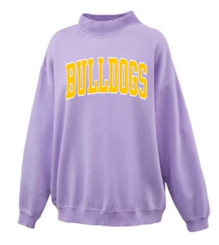 Mock Neck Sweatshirts -bulldogs